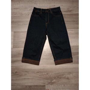 NYDJ Womens Tummy Tuck  Denim Bermuda Jeans Shorts Blue